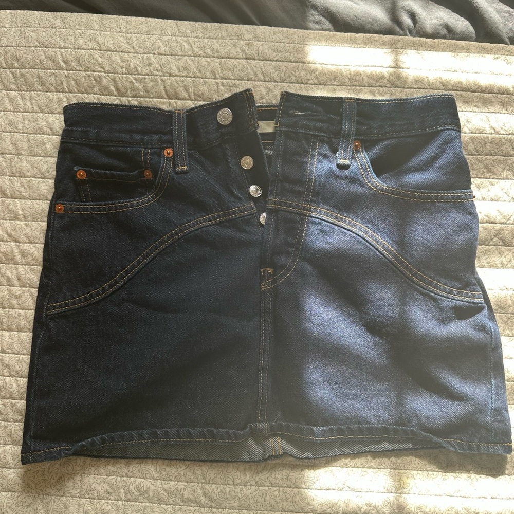 Levi's Dark Blue Mini Skirt